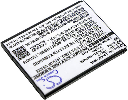 3.7V, 1600mAh, Li-ion Battery fits Highscreen, Zera F, 5.92Wh