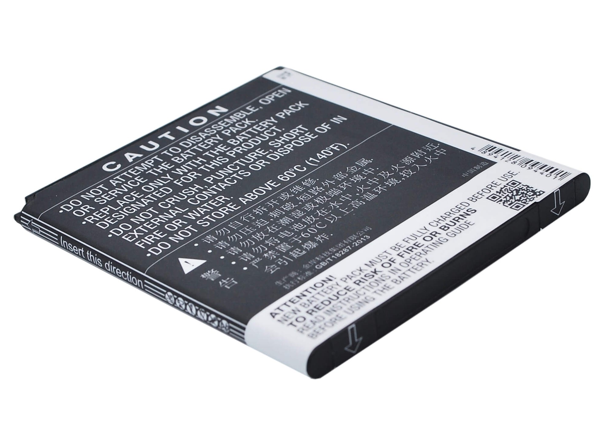 3.7V, 1900mAh, Li-ion Battery fits Alcatel, One Touch Pop D7, 7.03Wh