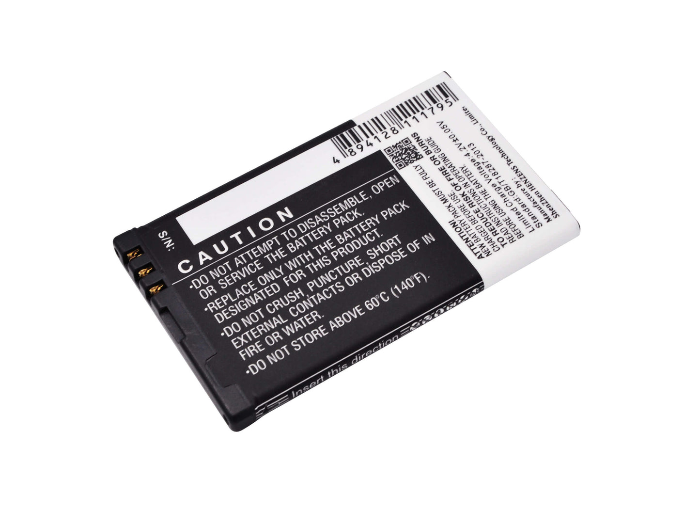 3.7V, 1200mAh, Li-ion Battery fits Myphone, 6200, 4.44Wh