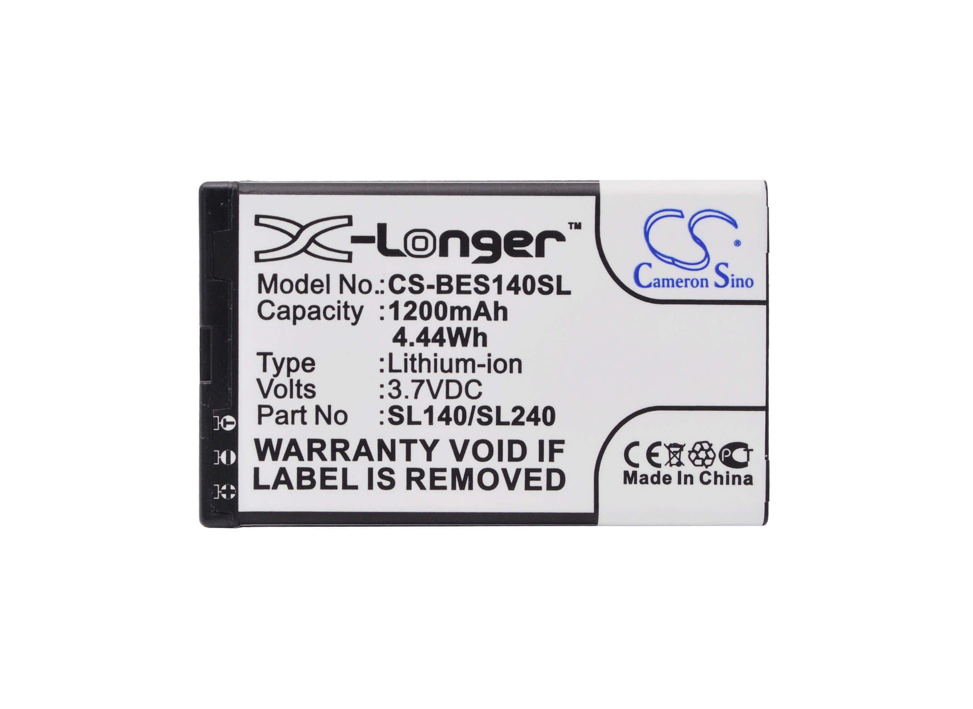 3.7V, 1200mAh, Li-ion Battery fits Evolveo, Ep-600, 4.44Wh