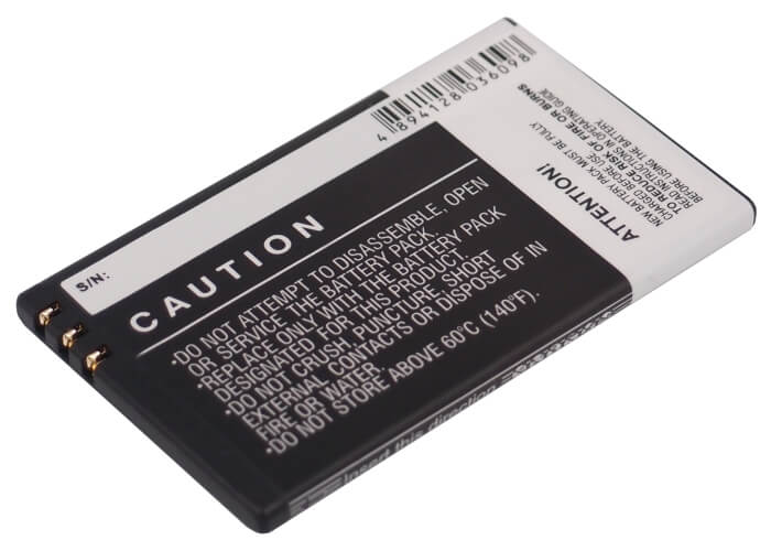 3.7V, 1050mAh, Li-ion Battery fits Nokia, 8800e, 8900e, 3.885Wh