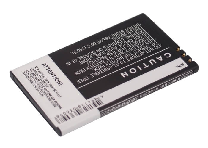 3.7V, 1050mAh, Li-ion Battery fits Nokia, 8800e, 8900e, 3.885Wh