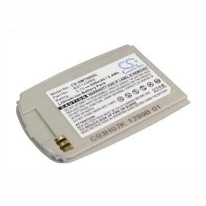 3.7V, 650mAh, Li-ion Battery fits Samsung, Sgh-t500, Sgh-t508, 2.405Wh