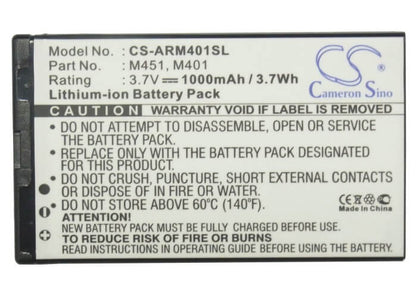 3.7V, 1000mAh, Li-ion Battery fits Myphone, 8920, 8920 Mark, 3.7Wh