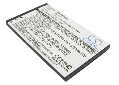 3.7V, 750mAh, Li-ion Battery fits Nokia, 8800e, 8900e, 2.775Wh