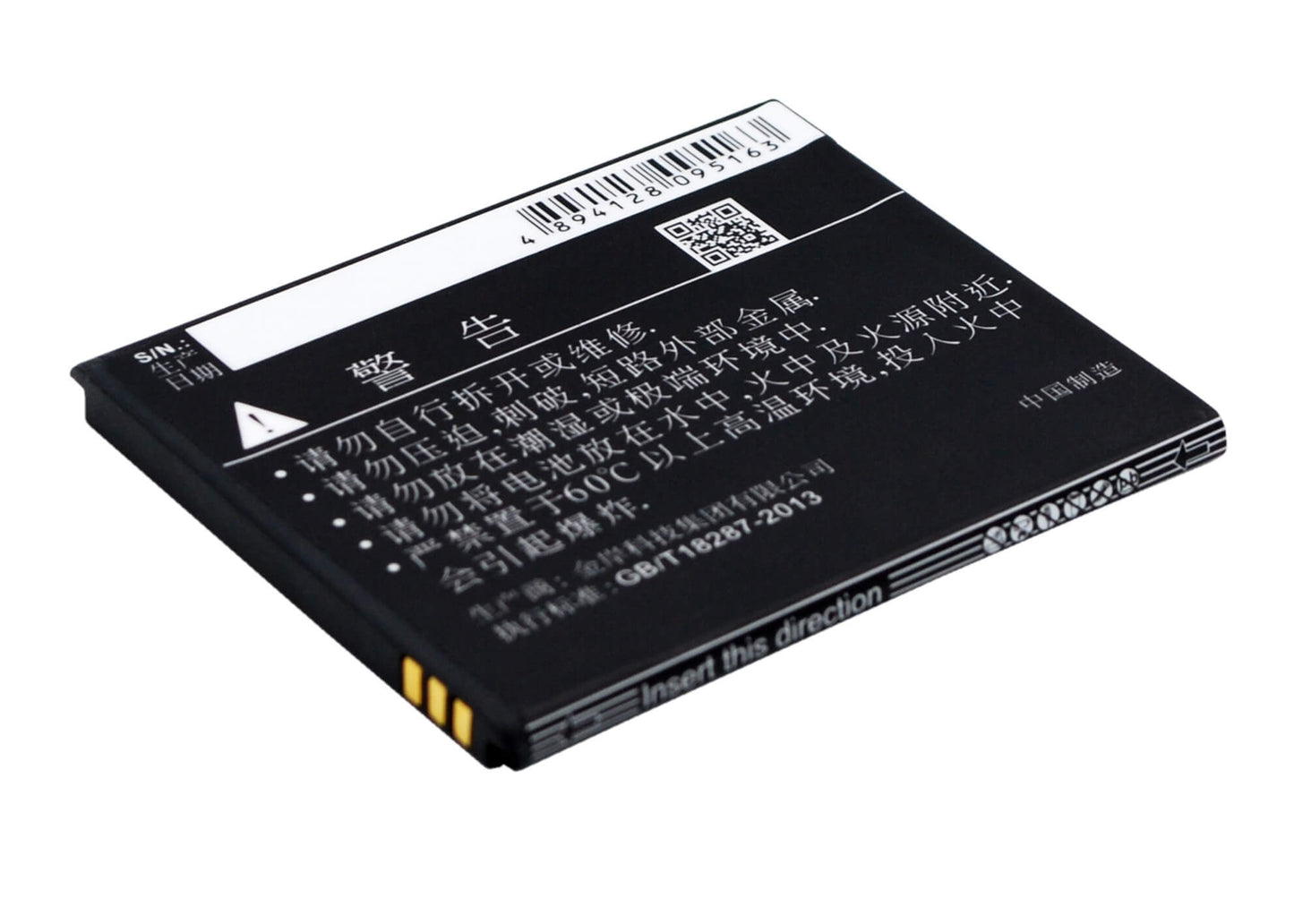 3.7V, 1350mAh, Li-ion Battery fits Gionee, Gn128, 4.995Wh