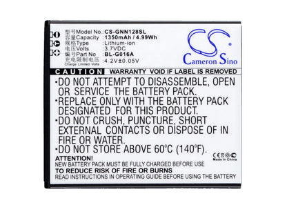 3.7V, 1350mAh, Li-ion Battery fits Ngm, Vorwarts, 4.995Wh