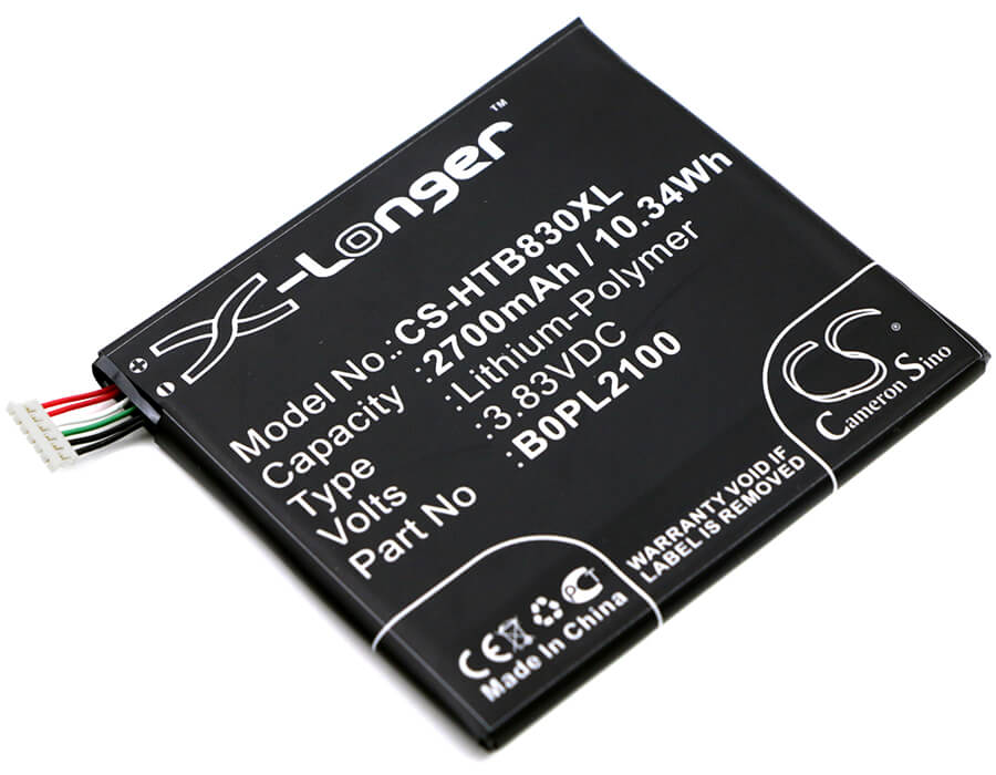 3.83V, 2700mAh, Li-Polymer Battery fits Htc, B3, B830x, 10.341Wh