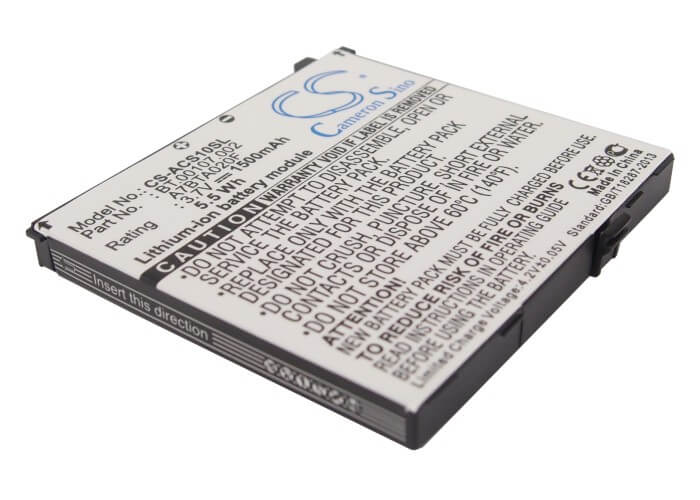 3.7V, 1500mAh, Li-ion Battery fits Acer, Liquid, Liquid A1, 5.55Wh