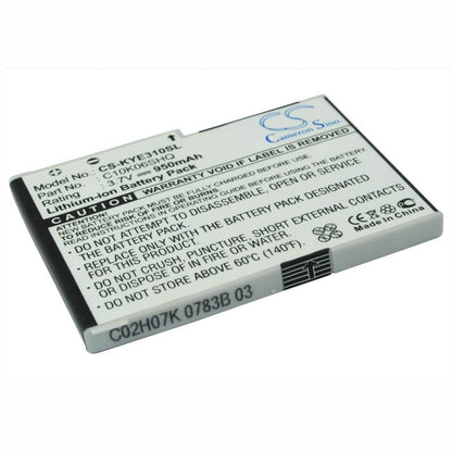 3.7V, 950mAh, Li-ion Battery fits Kyocera, E3100, Loft S2300, 3.515Wh
