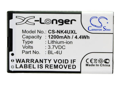 3.7V, 1200mAh, Li-ion Battery fits Vertu, Constellation Ayxta, 4.44Wh