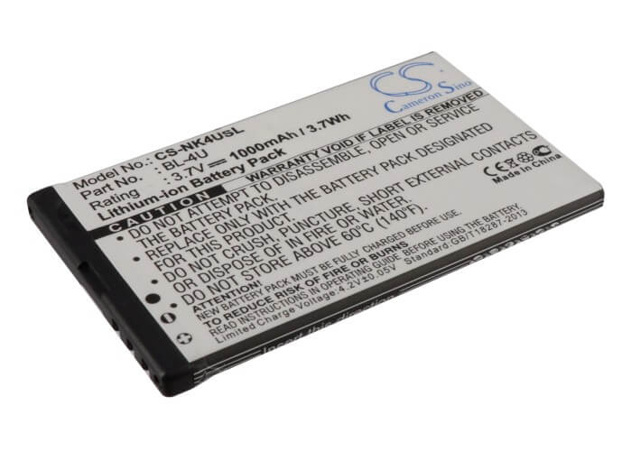 3.7V, 1000mAh, Li-ion Battery fits Blu, Ez2go, 3.7Wh