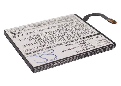 3.7V, 2000mAh, Li-ion Battery fits Microsoft, Lumia 925, Lumia 925.2, 7.4Wh
