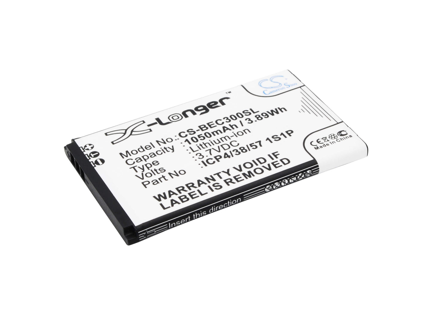 3.7V, 1050mAh, Li-ion Battery fits Bea-fon, Classic Line C30, 3.885Wh