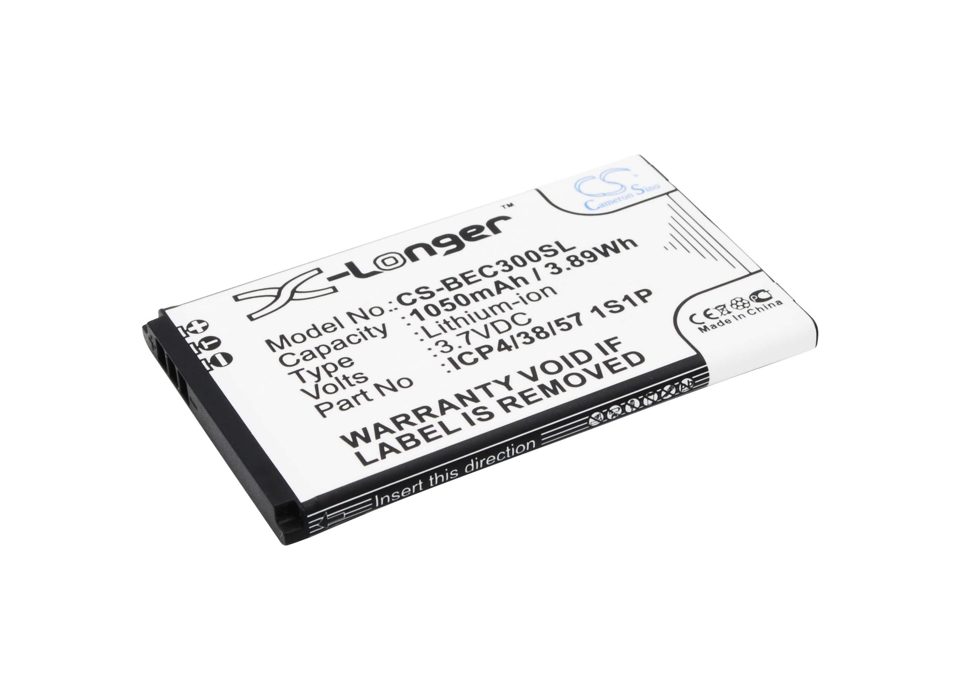 3.7V, 1050mAh, Li-ion Battery fits Bea-fon, Classic Line C30, 3.885Wh