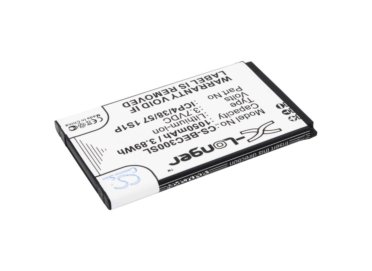 3.7V, 1050mAh, Li-ion Battery fits Bea-fon, Classic Line C30, 3.885Wh