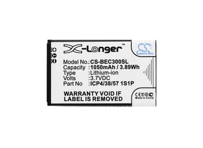 3.7V, 1050mAh, Li-ion Battery fits Bea-fon, Classic Line C30, 3.885Wh