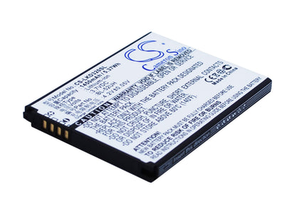 3.7V, 1450mAh, Li-ion Battery fits Lg, D280, D280n, 5.365Wh