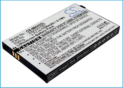 3.7V, 1100mAh, Li-ion Battery fits Dopod, Pean, 4.07Wh