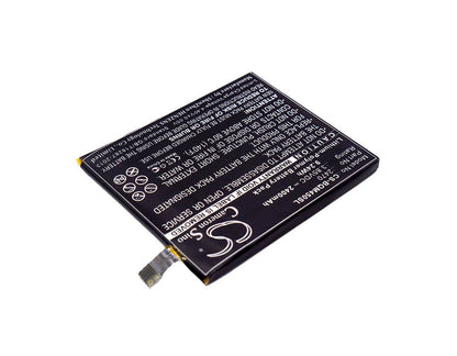 3.85V, 2400mAh, Li-Polymer Battery fits Bq, Aquaris A4.5, Aquaris A4.5 4g, 9.24Wh