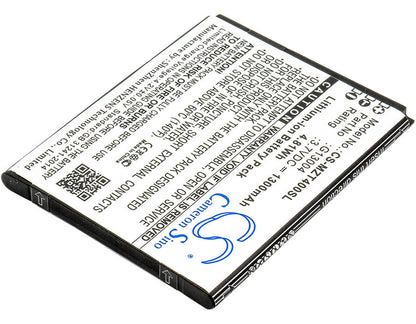 3.7V, 1300mAh, Li-ion Battery fits Navon, Mizu T400, 4.81Wh