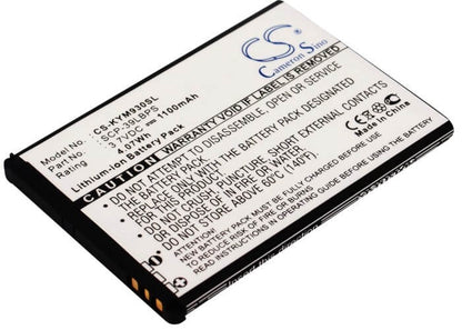 3.7V, 1100mAh, Li-ion Battery fits Kyocera, Echo, M9300, 4.07Wh