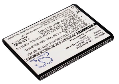 3.7V, 1100mAh, Li-ion Battery fits Kyocera, Echo, M9300, 4.07Wh
