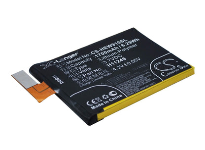 3.7V, 1700mAh, Li-Polymer Battery fits Haier, Hw-w910, W910, 6.29Wh