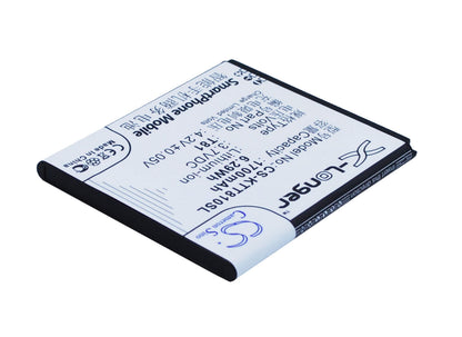 3.7V, 1700mAh, Li-ion Battery fits K-touch, T81, 6.29Wh
