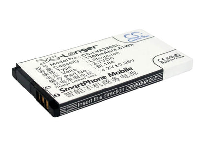 3.7V, 1300mAh, Li-ion Battery fits Lenovo, A390e, 4.81Wh