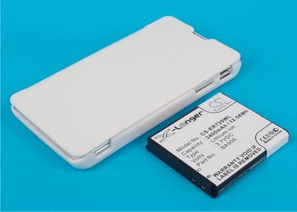 White, 3.7V, 3400mAh, Li-ion Battery fits Sony Ericsson, Lt29, Lt29i, 12.58Wh