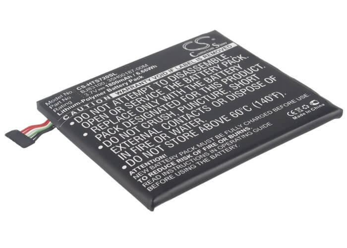 3.8V, 1800mAh, Li-Polymer Battery fits Htc, Endeavor, G23, 6.84Wh