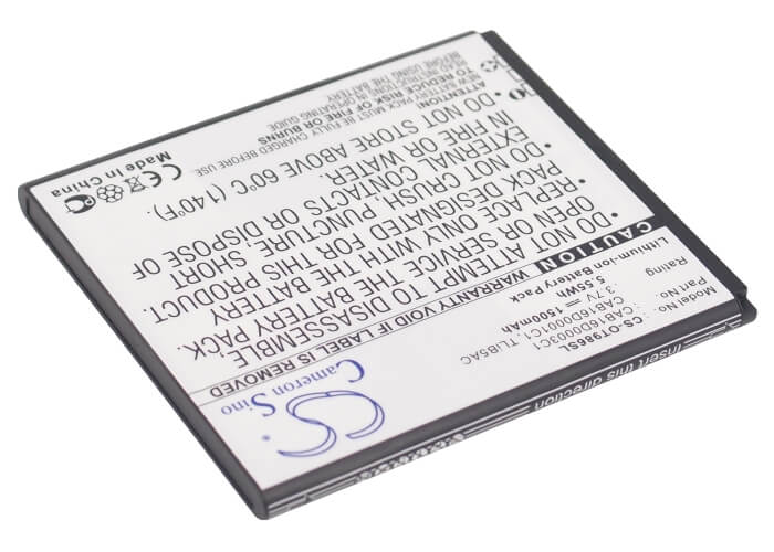 3.7V, 1500mAh, Li-ion Battery fits Alcatel, Ak47, One Touch 986, 5.55Wh