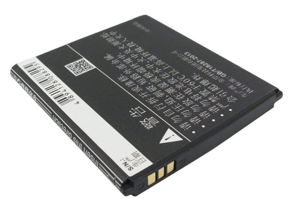 3.7V, 1650mAh, Li-ion Battery fits Amoi, N818, N820, 6.105Wh