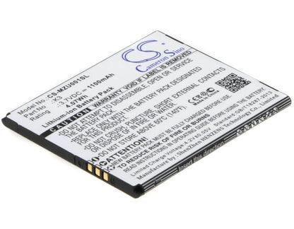 3.7V, 1100mAh, Li-ion Battery fits Navon, Mizu Mzt001, 4.07Wh