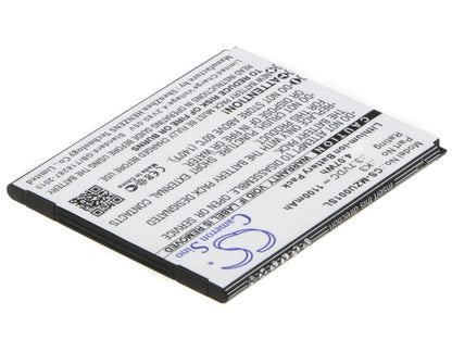 3.7V, 1100mAh, Li-ion Battery fits Navon, Mizu Mzt001, 4.07Wh