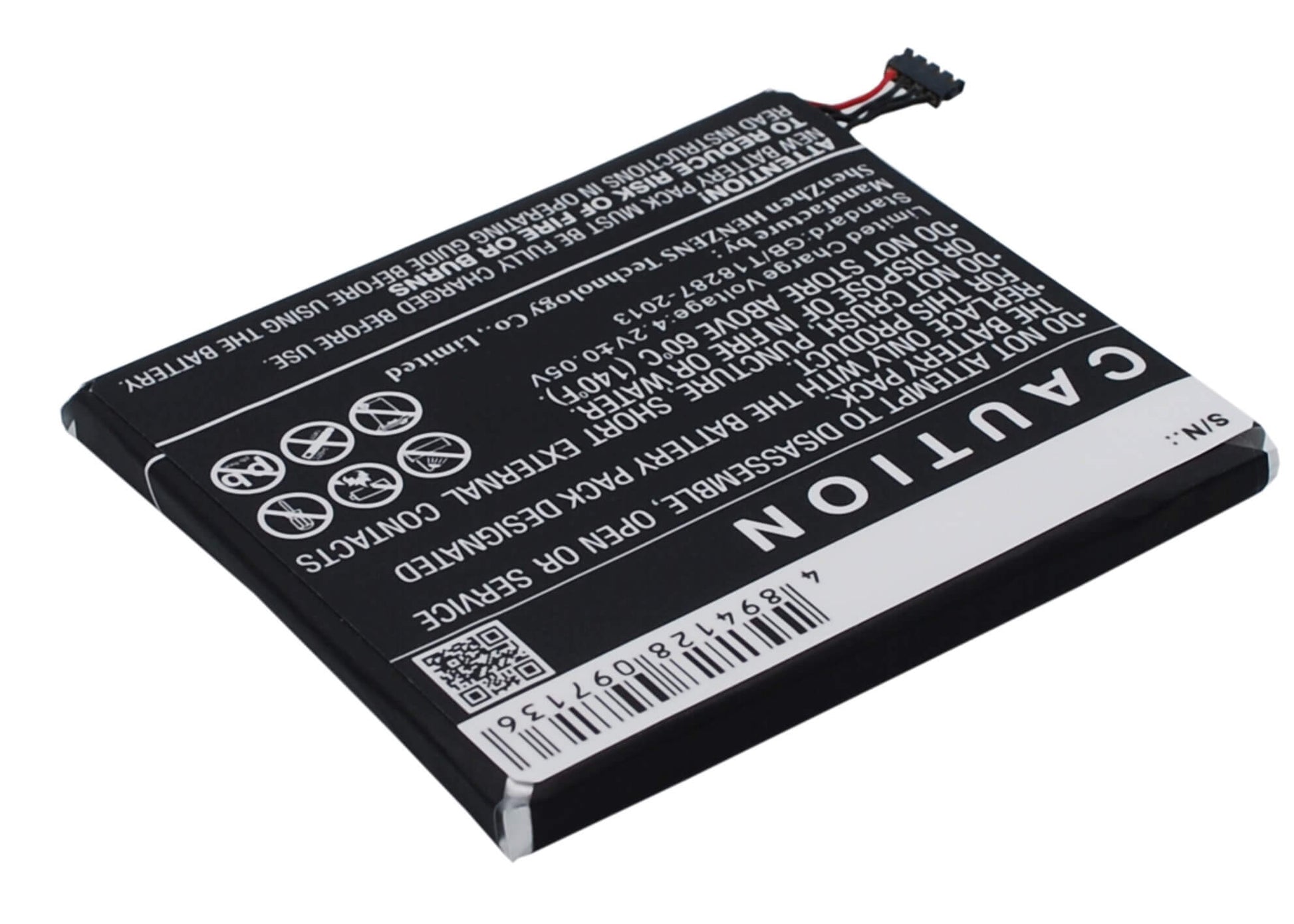 3.7V, 1950mAh, Li-Polymer Battery fits Sharp, Sh530u, 7.215Wh