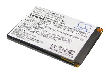 3.7V, 1400mAh, Li-Polymer Battery fits I-mate, 810-f, 5.18Wh