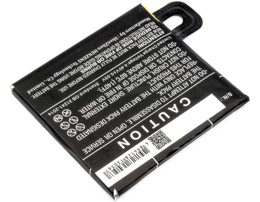3.85V, 2700mAh, Li-Polymer Battery fits Google, G011a, Pixel 2, 10.395Wh
