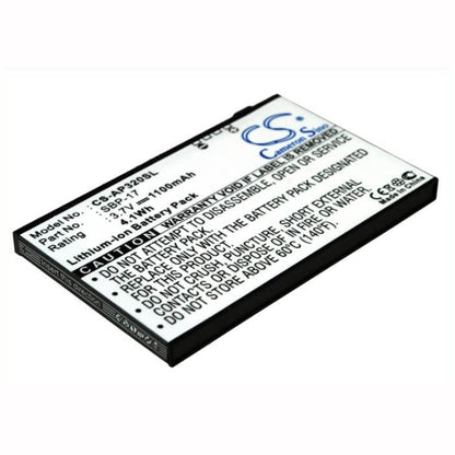 3.7V, 1100mAh, Li-ion Battery fits Asus, Galaxy Mini, P320, 4.07Wh