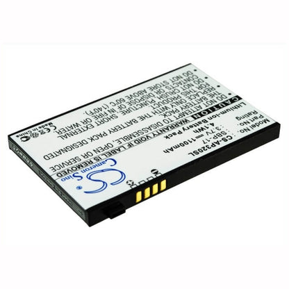 3.7V, 1100mAh, Li-ion Battery fits Asus, Galaxy Mini, P320, 4.07Wh