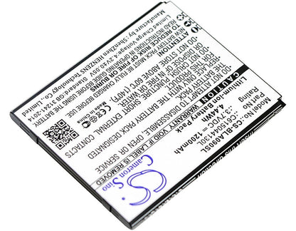 3.7V, 1200mAh, Li-ion Battery fits Navon, T400, 4.44Wh