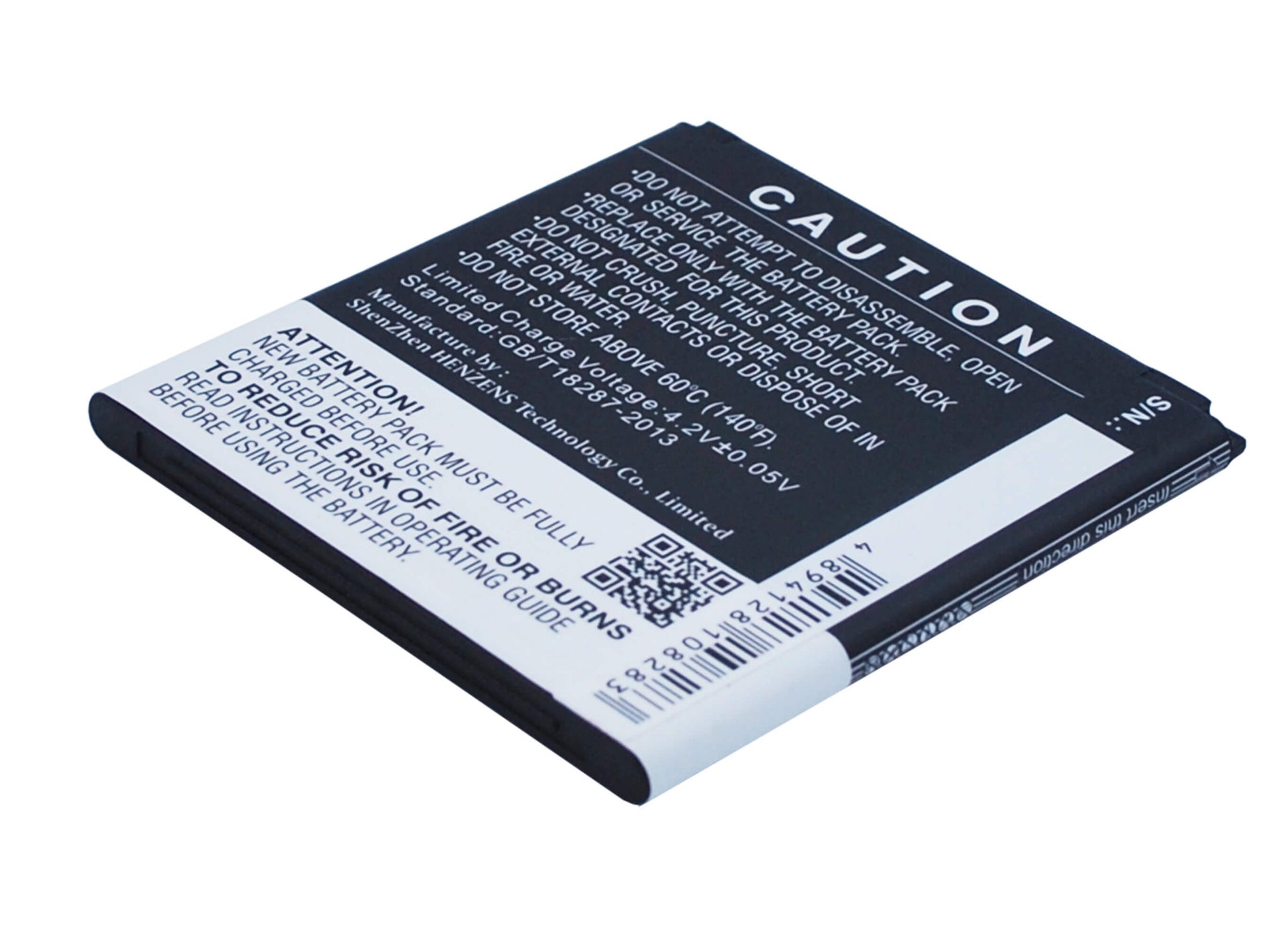 3.7V, 1750mAh, Li-ion Battery fits Wiko, Cink Peax, Cink Peax 2, 6.475Wh