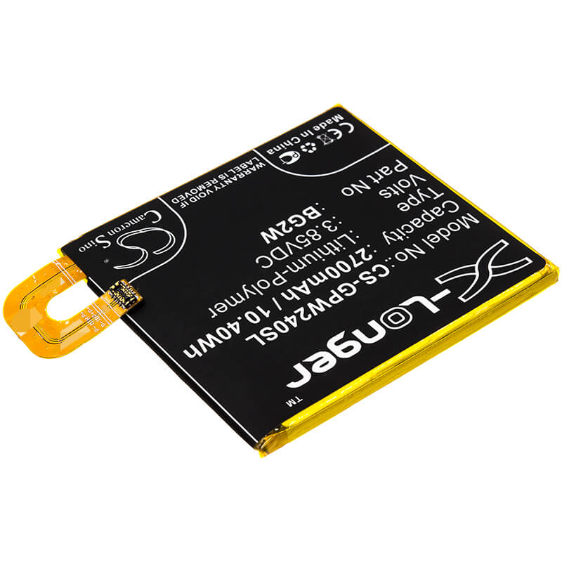 3.85V, 2700mAh, Li-Polymer Battery fits Google, Pixel 2 Muski, Pixel 2b, 10.395Wh