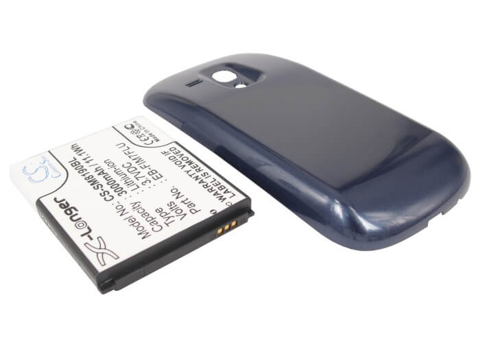 3.8V, 3000mAh, Li-ion Battery fits Samsung, Galaxy S 3 Mini, Galaxy S Iii Mini, 11.4Wh