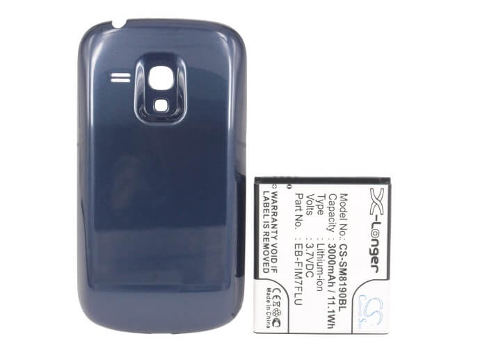 3.8V, 3000mAh, Li-ion Battery fits Samsung, Galaxy S 3 Mini, Galaxy S Iii Mini, 11.4Wh