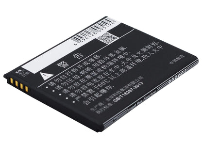 3.7V, 1300mAh, Li-ion Battery fits Fly, Iq442, Quad Miracle 2, 4.81Wh