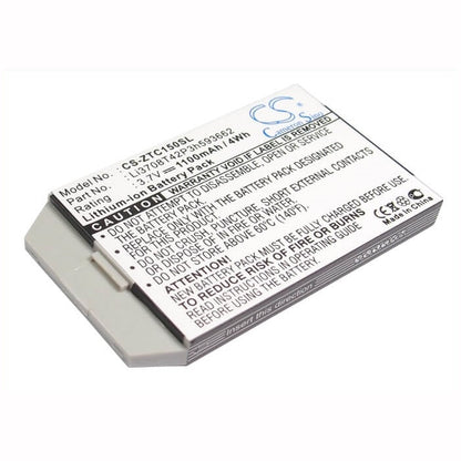 3.7V, 1100mAh, Li-ion Battery fits Zte, C150, C200, 4.07Wh
