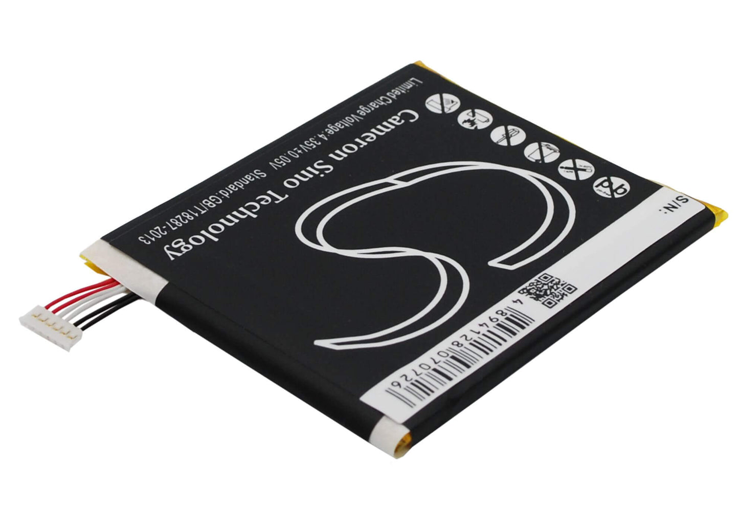 3.8V, 2000mAh, Li-Polymer Battery fits Htc, Edge, Evita, 7.6Wh
