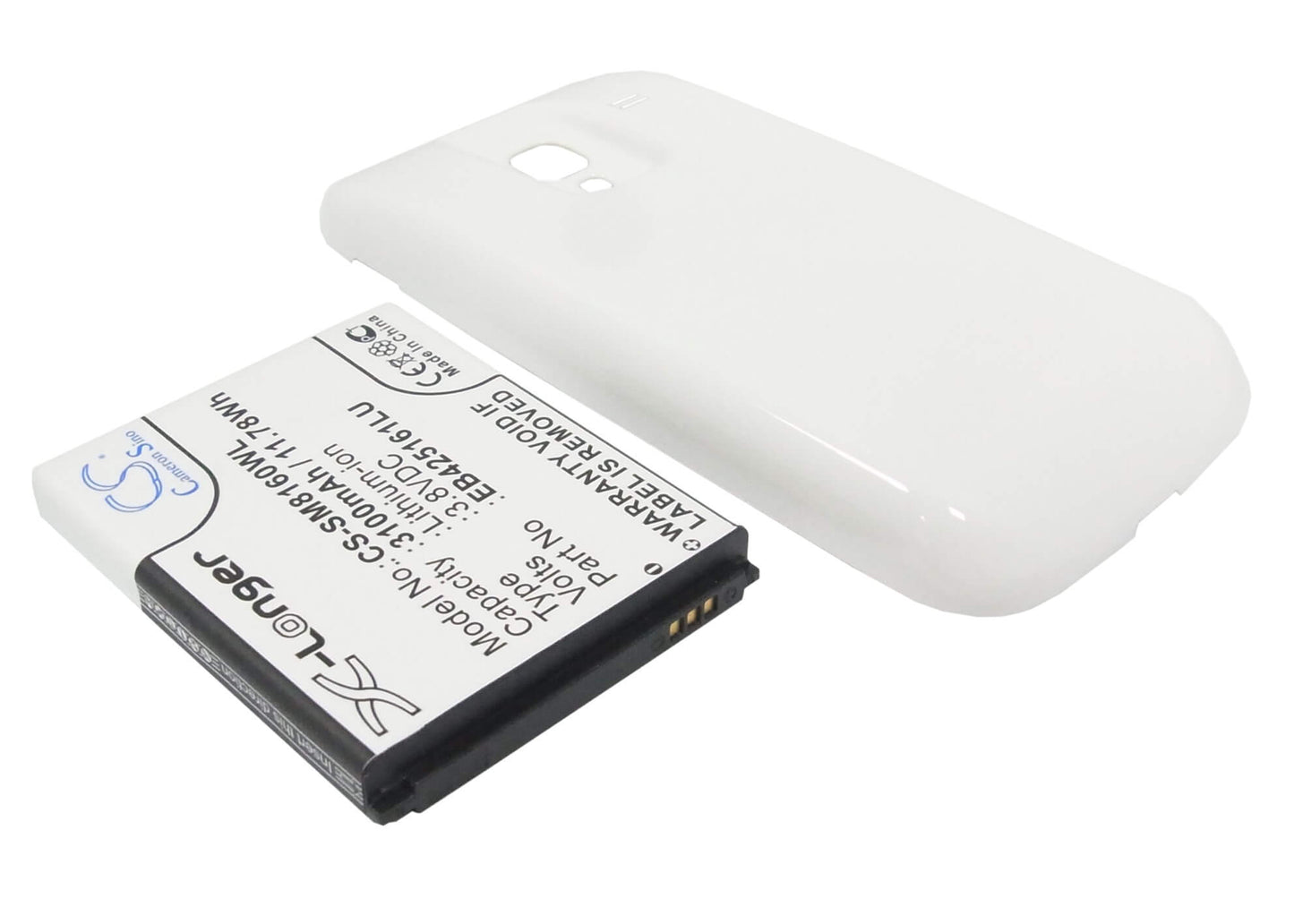 3.8V, 3500mAh, Li-ion Battery fits Samsung, Galaxy Ace 2, Gt-i8160, 13.3Wh